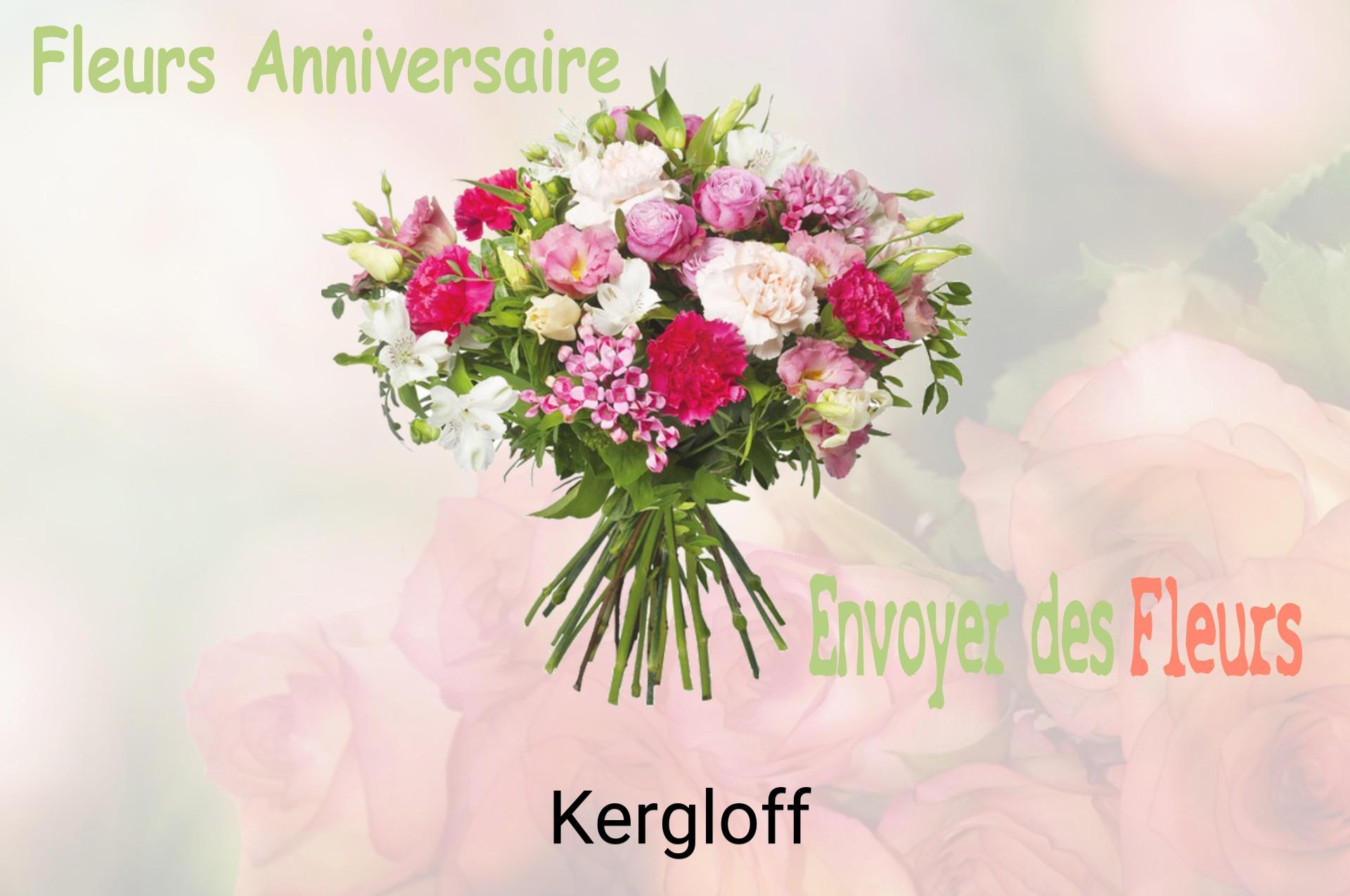 Bouquet de fleurs d’anniversaire livré à Kergloff
